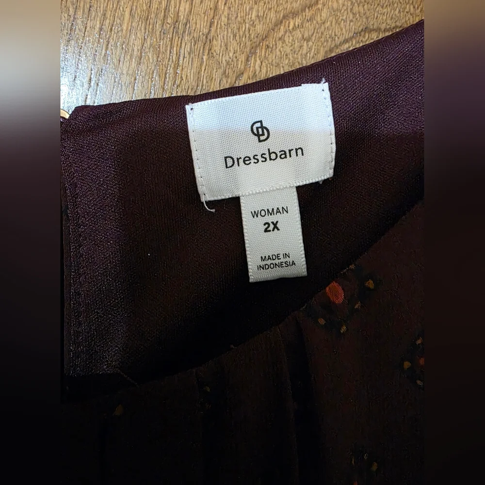 NWOT Dressbarn Size 2X Long Sleeve Blouse - Picture 12 of 12